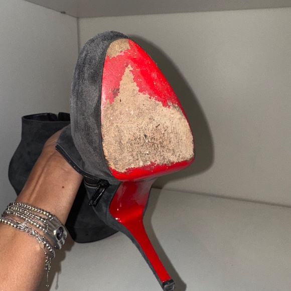 Christian Louboutin  Daff Bootie Dark Gray Platform - Picture 5 of 7